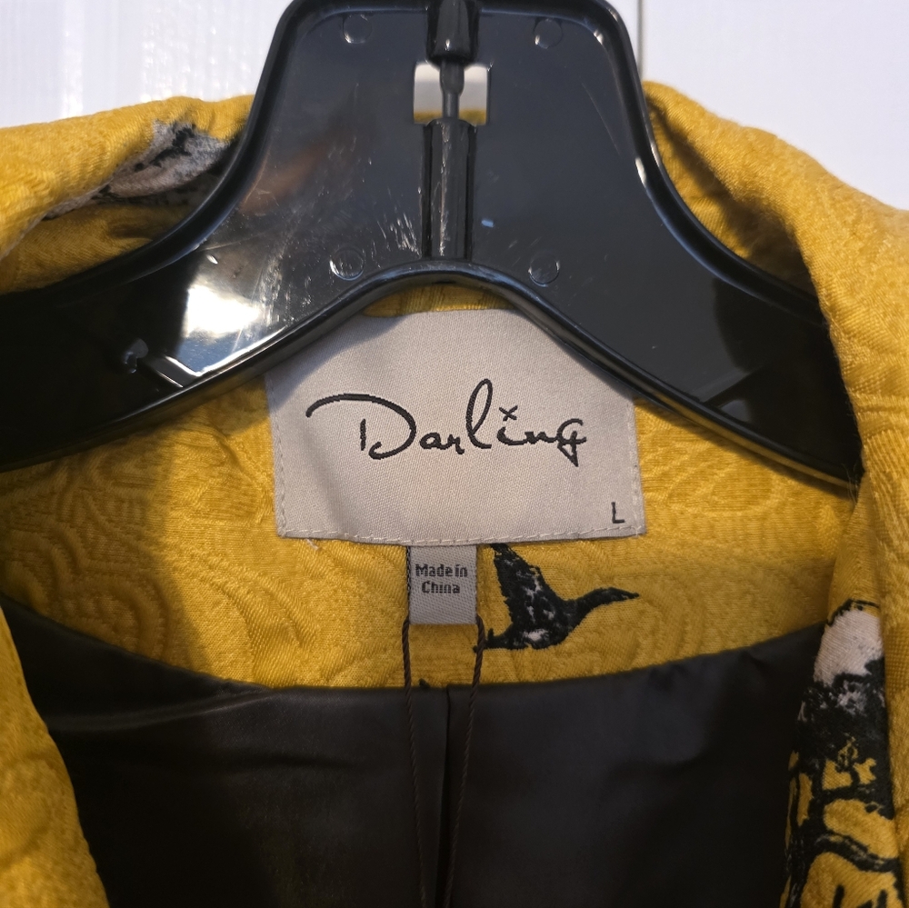 NWT Darling Yellow Motorcycle Jacket - Picture 5 of 6